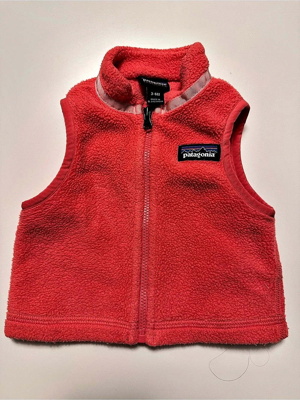 Patagonia Baby Synchilla Vest Red Baby 3-6M